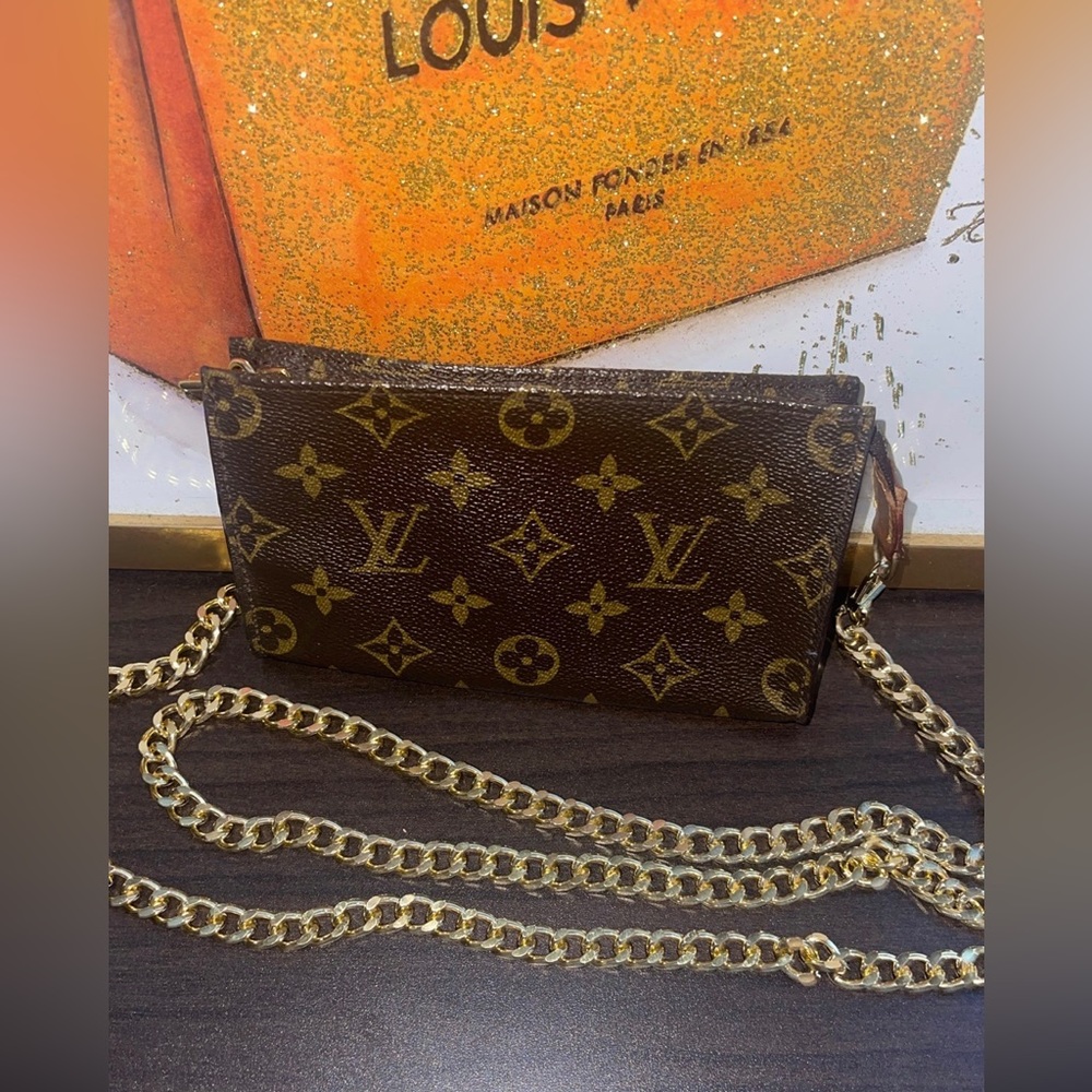 💯 SOLD Authentic Louis Vuitton Bucket PM
Pouch Monogram
